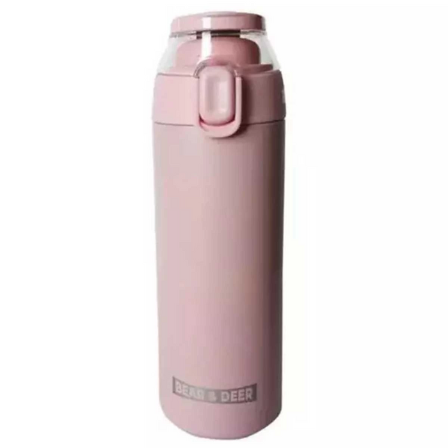 Transparent Lid Steel Water Bottle 450 ml 0033