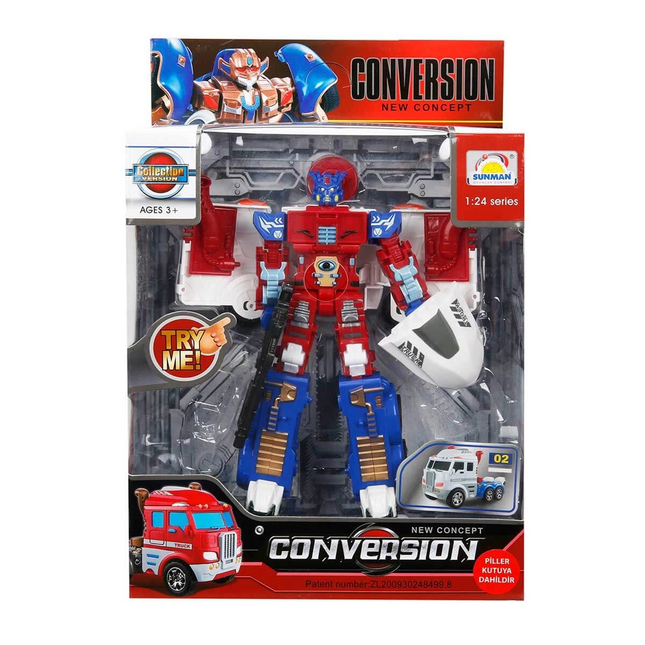 1:24 Transformable Robot with Sound and Light 22 cm