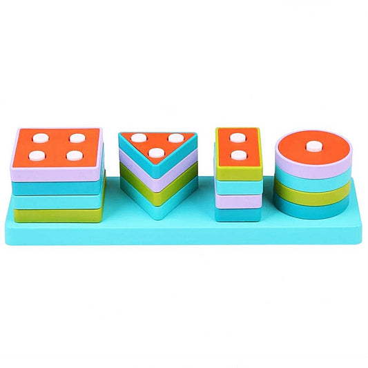 LC Wooden Geometric Shapes Find-Plug