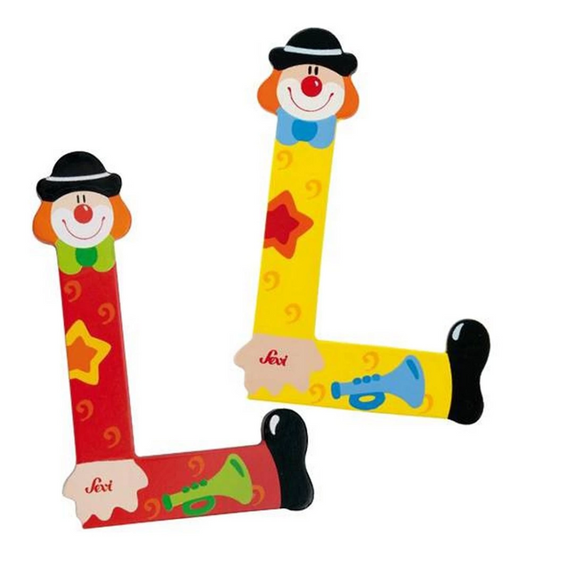 Clown Wooden Letter L
