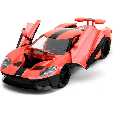 1:24 Jada Pink Slips 2017 Ford GT Metallic Orange Model Car