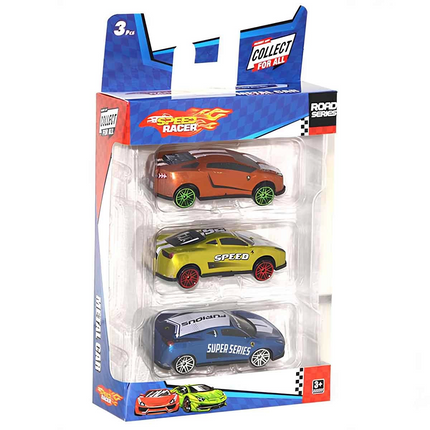 Speed ​​Racer Road Series Metal Model Car Set of 3