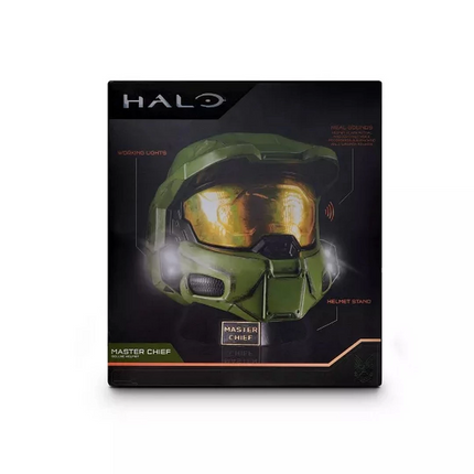 Halo Realistic Master Chief Helmet and Display Stand