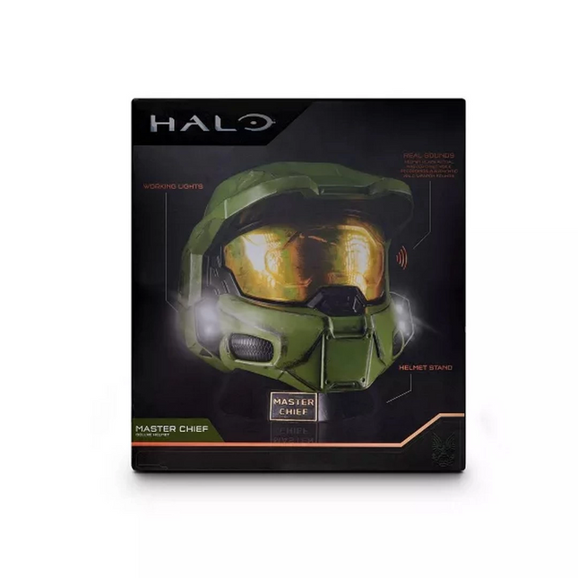 Halo Realistic Master Chief Helmet and Display Stand