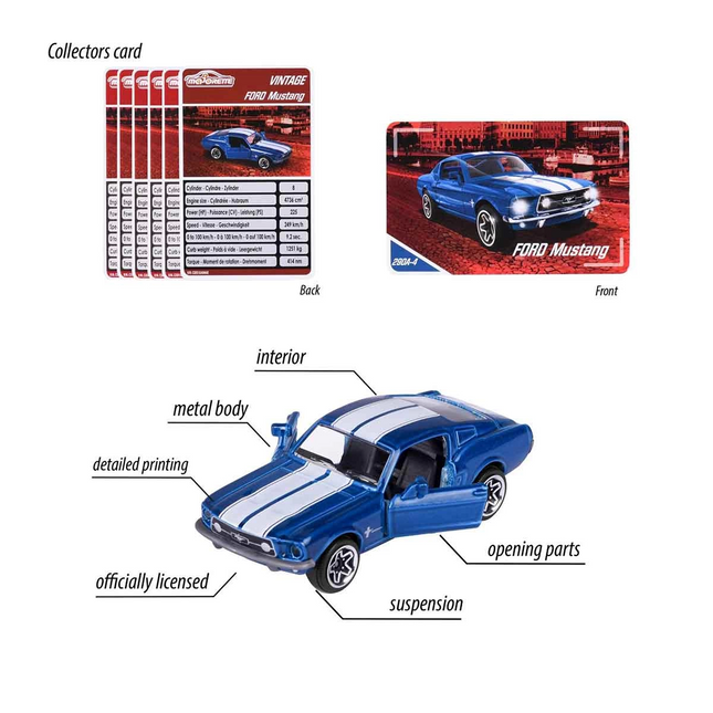 Simba Majorette Vintage Classic Cars 7,5 cm 212052010