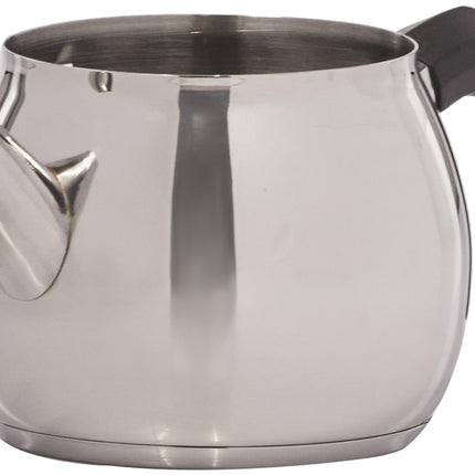 Karaca Belinay Teapot Set Silver Black, 18/10 Stainless Steel, Teapot/Lid (1 lt, 2.20 lb), Tea Kettle (1.6 lt, 3.5 lb), Suitable for Induction