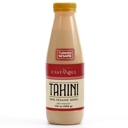 Eastanbul Tahini, 1.1lb, Tahini for Dubai Chocolate, Tahin Paste for Hummus, Tahina Sauce, Tahin Cream, Perfect in Dressing, Halvah, Hummus, Dubai Chocolate Pistachio, Vegan