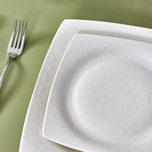 Karaca New Flava 24 Piece Porcelain Dinnerware Set for 6 People, Elegant Porcelain Dishware with Dinner, Pasta, Side Plates, Bowls, Kitchen Essentials Durable, Resistant, Ideal for Dinner Serving