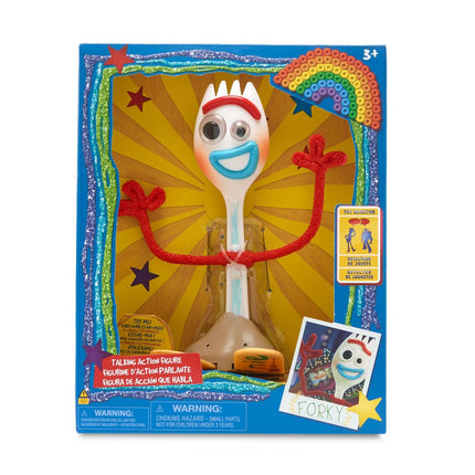 Disney Store Official Forky Talking Action Figure from Toy Story - Features Sounds and Phrases from The Movies - Interacts with Other Figures and Toys
