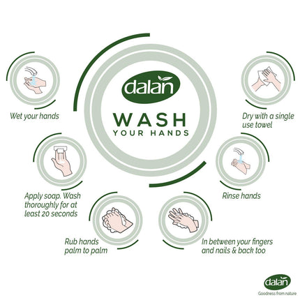 Dalan Therapy Mediterranean Olive Oil Ultra Moisturizing Liquid Hand Soap for Normal and Dry Hands Fresh Clean and Soft Feeling (13.5 Fl Oz / 400 mL (Pack of 4))