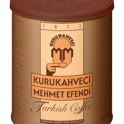 KURUKAHVECI MEHMET EFENDI Turkish Coffee, Arabica Beans, Roasted Ground, Rich Aroma, Fresh, Medium to Heavy-bodied, Original Taste Since 1871 (8.8 OZ / 250 Gr)