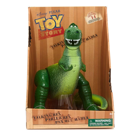 Disney Store Official Rex Interactive Talking Action Figure from Toy Story, Features Sounds and Phrases from The Movies, Interacts with Other Figures and Toys