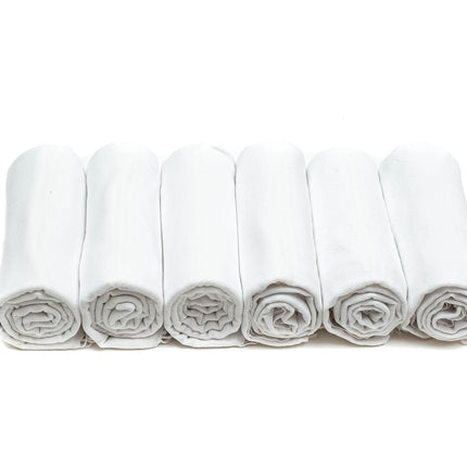 HAVLULAND Turkish Beach Towels Oversized -100% Turkish Cotton Super Soft Lightweight - Absorbent and Quick Drying Bath Towel - Sand Free Beach Towel - Turkish Towels for Adults (White, 6 Pack)