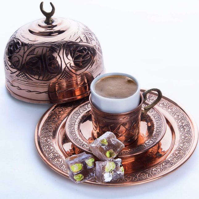 Cerez Pazari Turkish Delight Pistachio Candy, Gourmet Premium Vegan Sweets Small Gift Box, Luxury Traditional Confectionery Loukoumi, Soft Candy Dessert Glucose-Free Turkish Delight, 7.4 oz.