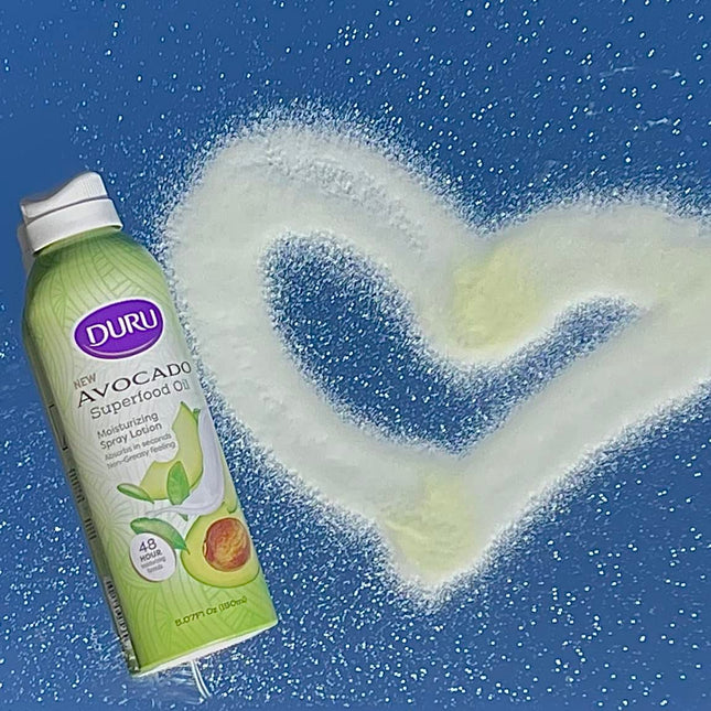 Duru Avocado Moisturizing Spray Lotion - Spray Moisturizer Avocado Oil Lotion 48 Hour Moisture Body Lotion