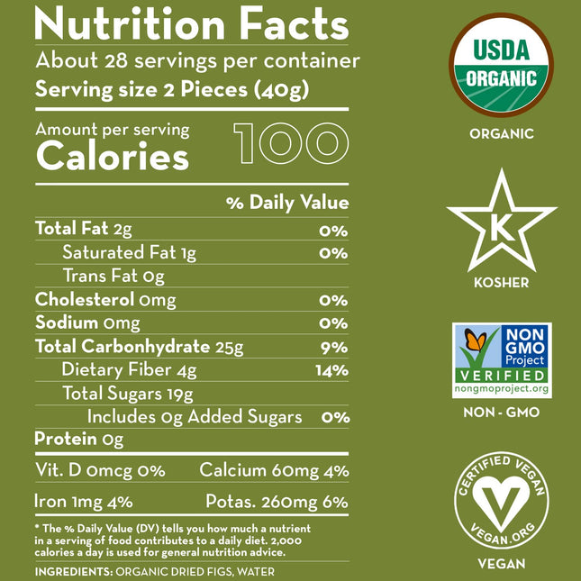 Sunny Fruit Soft Organic Turkish Dried Figs, 2.5 Pound Bulk Bag | Healthy, Sweet Snack | ORGANIC, NON-GMO, VEGAN, HALAL, KOSHER, NO PRESERVATIVES, NO SUGAR ADDED