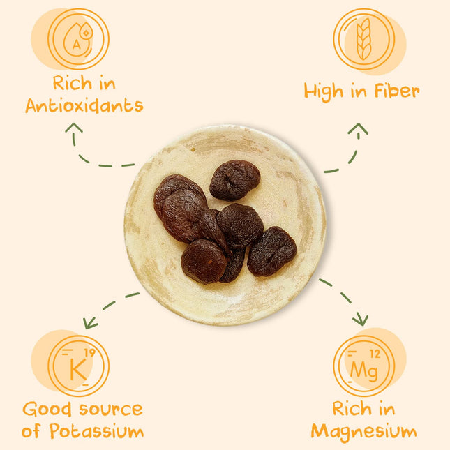 Sunny Fruit Organic Prebiotic Apricots - 6 Bags (30 Individual Portion Packs) | Convenient Snack Packs with Prebiotic Fiber | ORGANIC, NON-GMO, KOSHER, HALAL, NO PRESERVATIVES, NO SUGAR ADDED