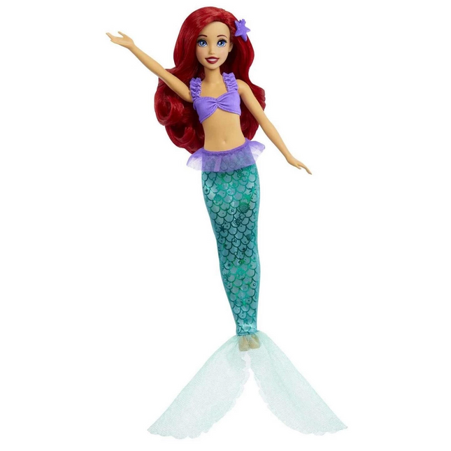 Ariel, who can transform into a princess mermaid