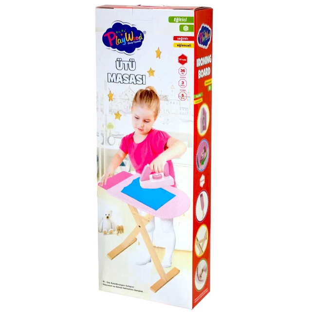 Playwood Wooden Ironing Board Set