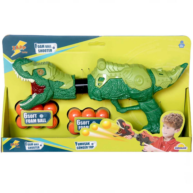 Soft Sponge Ball Shooting Dinosaur Toy