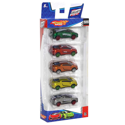Speed ​​Racer Road Series Metal Model Car Set of 5