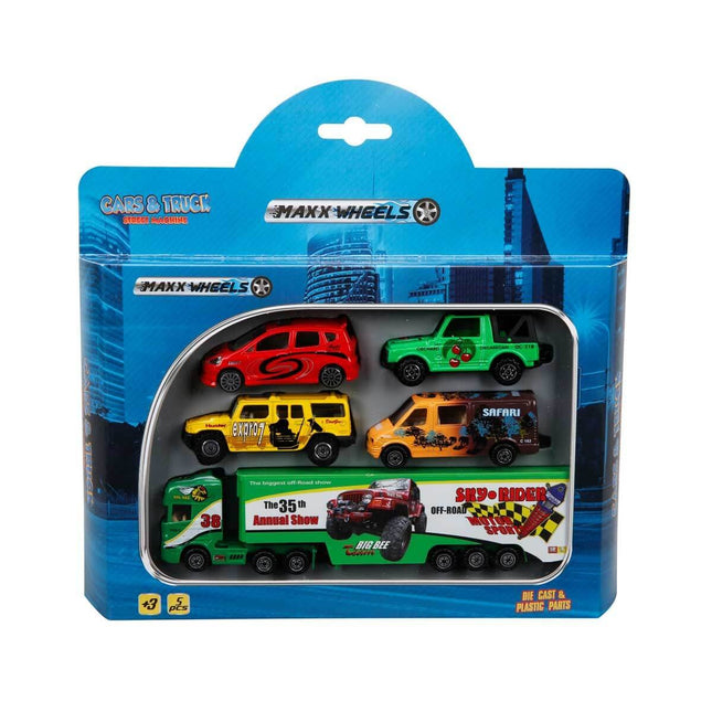 Maxx Wheels 5-Piece Car Set