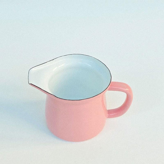 Pink Enamel Sauce Bowl