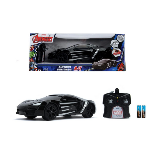 1:16 Jada Toys Marvel Black Panther Lykan Hypersport Remote Control Car