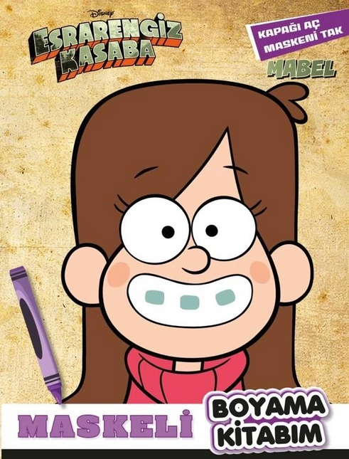 Disney Gravity Falls Mask Coloring Pages MABEL