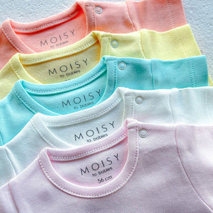 to babies Baby Girl Bodysuit, 100% Cotton, Soft Wash, Short Sleeve 5-Pack
