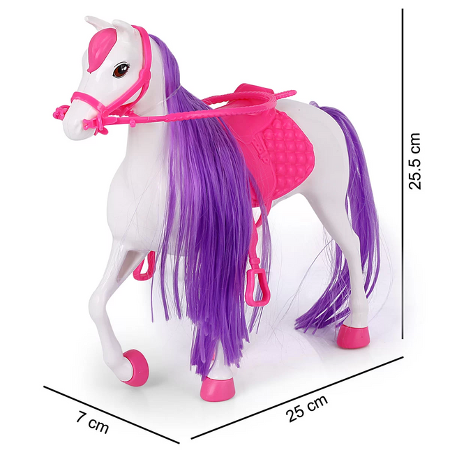 Jasmine Horse Baby White-Pink