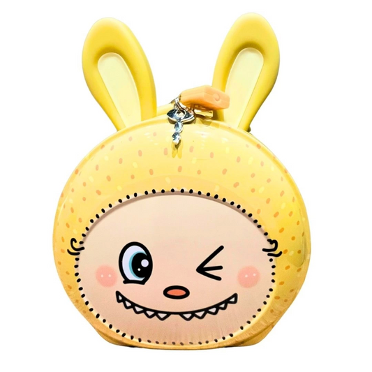 Metal Ear Piggy Bank with Lock