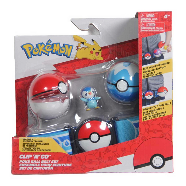 Pokemon Clip 'N' Go Pokeball Belt and Figure Set 95283-U