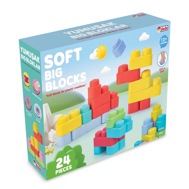 Soft Big Blocks 24 Pieces