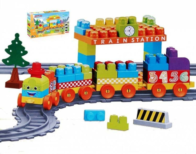 Full 89 Piece Train and Road Set