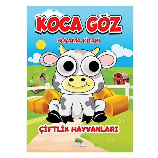 Big Eye Farm Animals Coloring Book