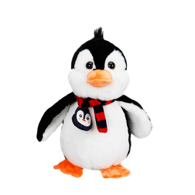 Plush Penguin with Scarf 32 cm.