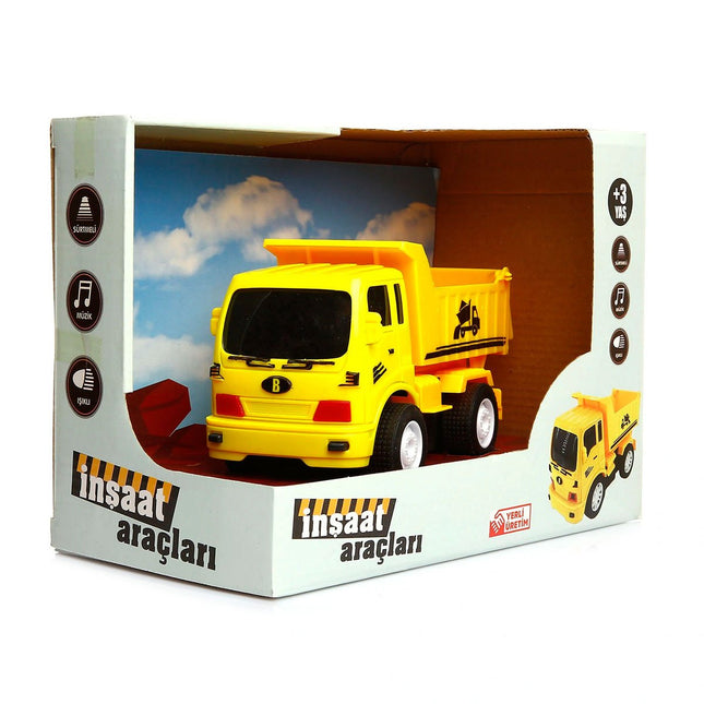Construction Vehicles Work Truck with Lights, Sounds and Friction