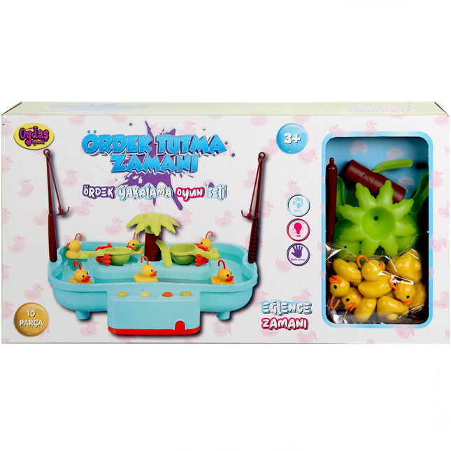 Battery-Operated Duck Catching Game with Pool