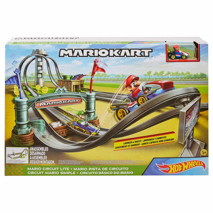 Hot Wheels Mario Kart Crazy Spin Track Race Set GHK15