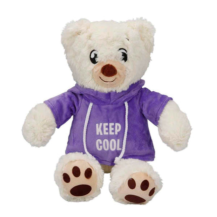 Hooded Plush Bear 30 cm.