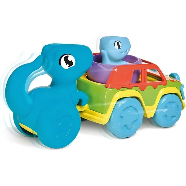 Jurassic World Dino and Colorful Vehicle