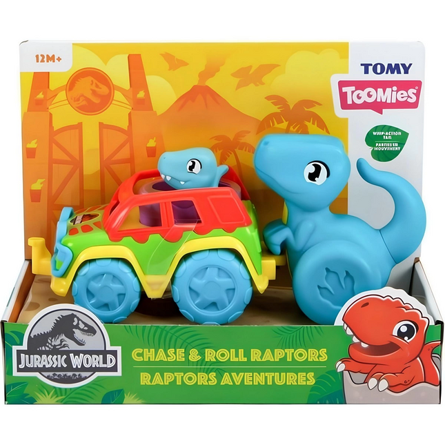 Jurassic World Dino and Colorful Vehicle