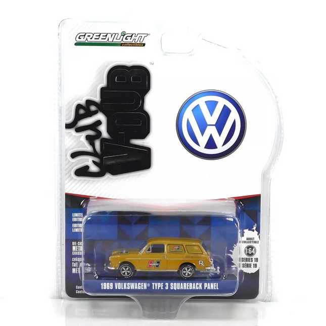 Greenlight 1/64 Club Vee-Dub Series 19- 1969 Volkswagen Type 3 Squareback Panel