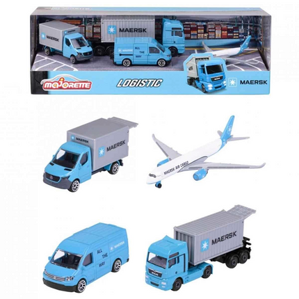 Majorette Maersk Themed Logistics 4-Pack Collection