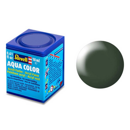Revell 363 - Aqua Color Dark Green - Silk Paint - 18 ml