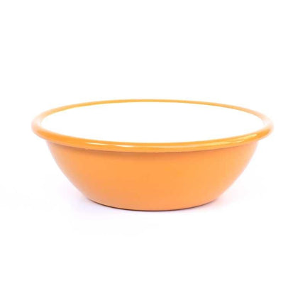 Enamel Salad Bowl Oxidized Yellow