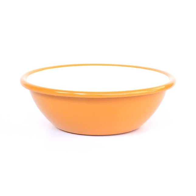 Enamel Salad Bowl Oxidized Yellow