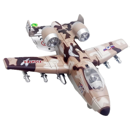 Asian Toy Pull and Drop Airplane with Sound and Light