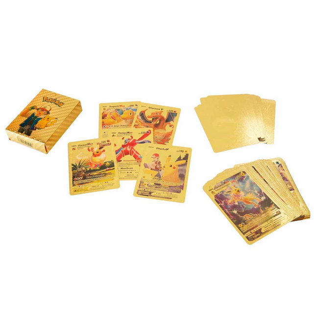 Pokemon Starter Cards Gold 55 Pack